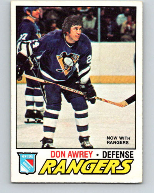 1977-78 O-Pee-Chee #137 Don Awrey  New York Rangers  V13854