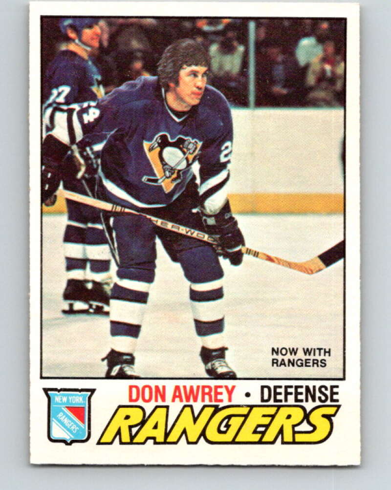 1977-78 O-Pee-Chee #137 Don Awrey  New York Rangers  V13855