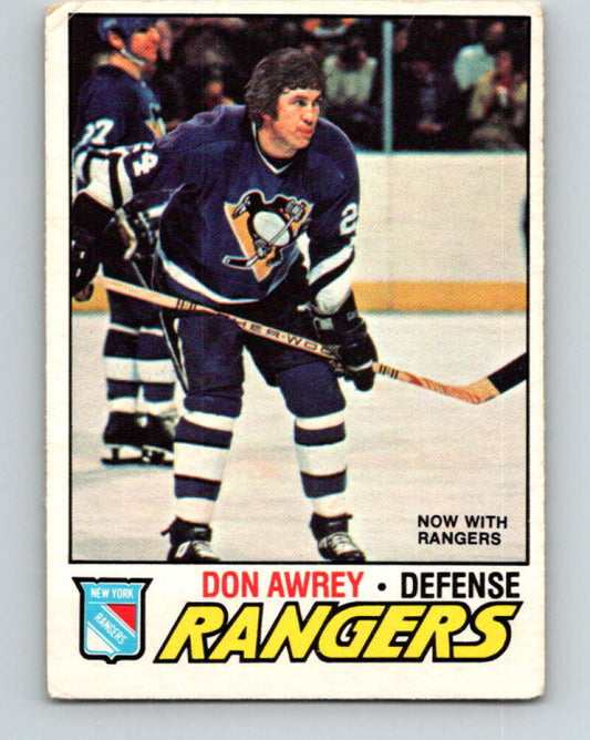 1977-78 O-Pee-Chee #137 Don Awrey  New York Rangers  V13856