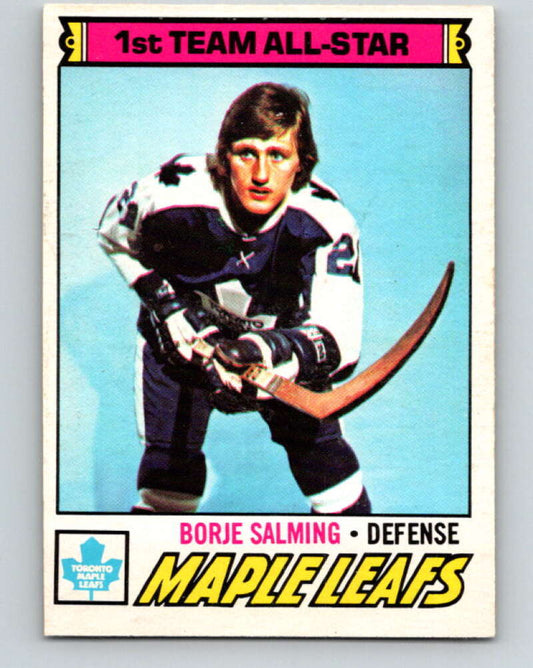 1977-78 O-Pee-Chee #140 Borje Salming AS  Toronto Maple Leafs  V13877