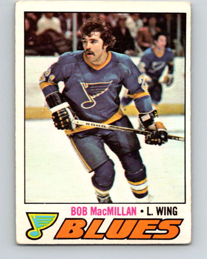 1977-78 O-Pee-Chee #141 Bob MacMillan  St. Louis Blues  V13887