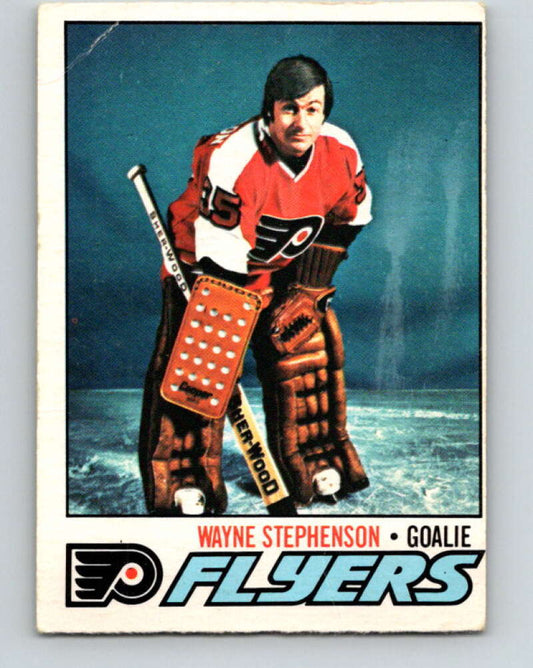 1977-78 O-Pee-Chee #142 Wayne Stephenson  Philadelphia Flyers  V13890