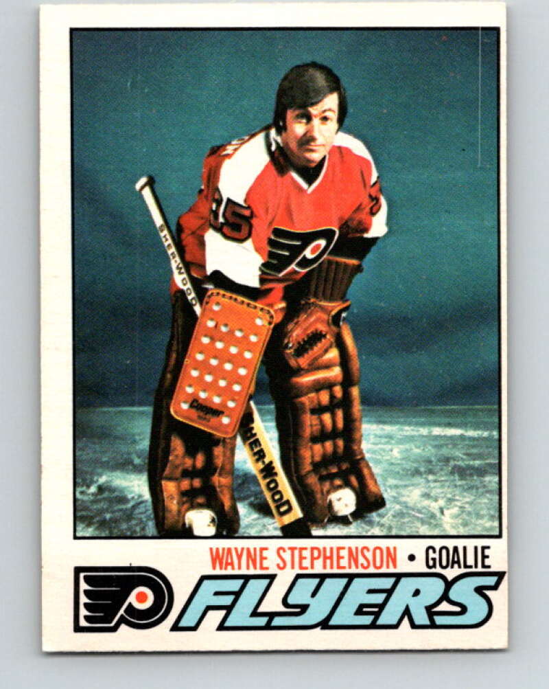 1977-78 O-Pee-Chee #142 Wayne Stephenson  Philadelphia Flyers  V13891