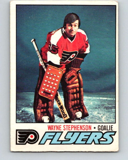 1977-78 O-Pee-Chee #142 Wayne Stephenson  Philadelphia Flyers  V13895