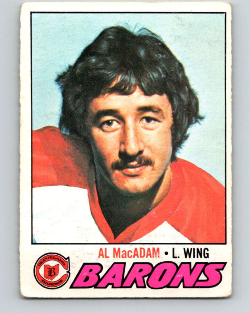 1977-78 O-Pee-Chee #149 Al MacAdam  Cleveland Barons  V13933