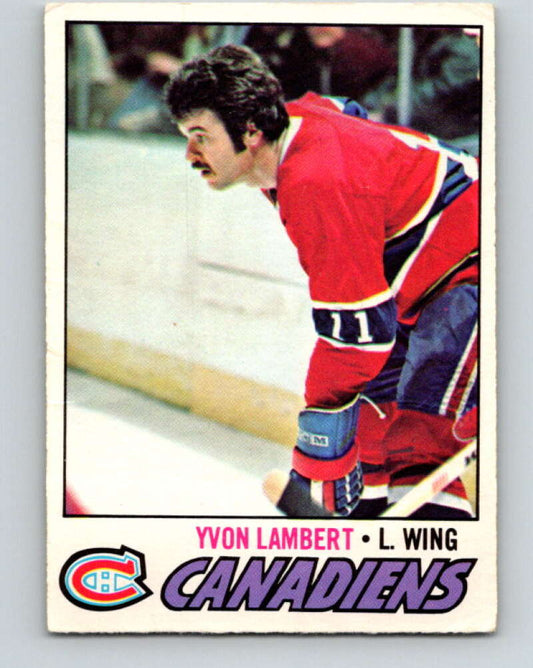 1977-78 O-Pee-Chee #151 Yvon Lambert  Montreal Canadiens  V13949