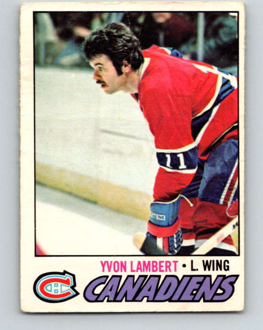 1977-78 O-Pee-Chee #151 Yvon Lambert  Montreal Canadiens  V13951