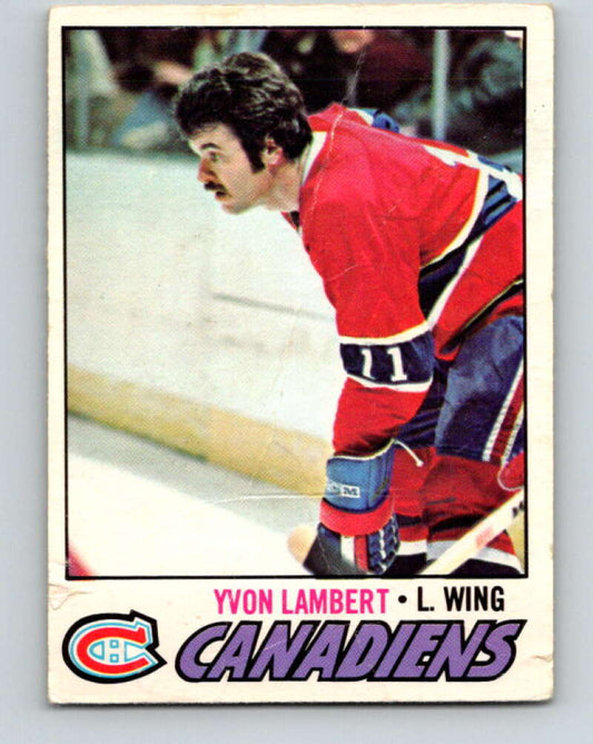 1977-78 O-Pee-Chee #151 Yvon Lambert  Montreal Canadiens  V13954