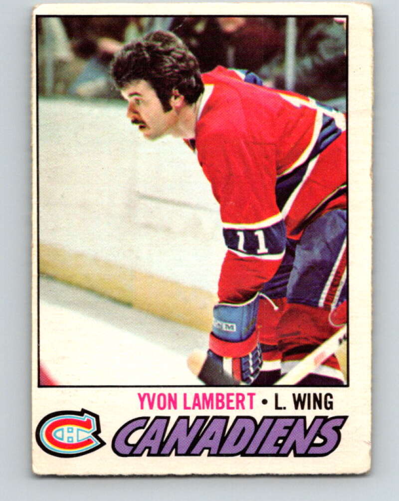 1977-78 O-Pee-Chee #151 Yvon Lambert  Montreal Canadiens  V13957