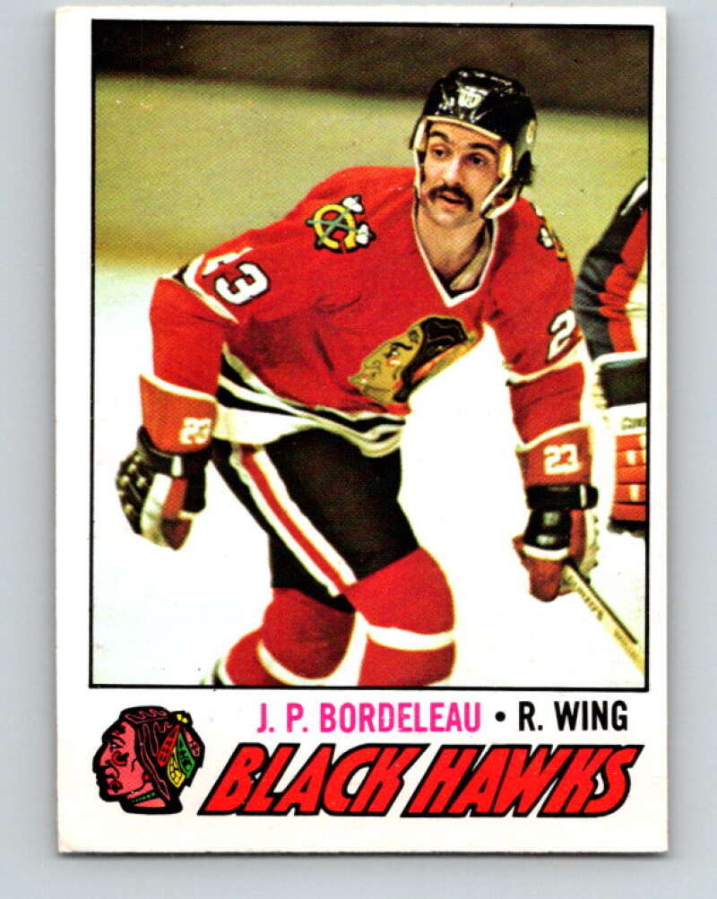 1977-78 O-Pee-Chee #156 J.P. Bordeleau  Chicago Blackhawks  V13999