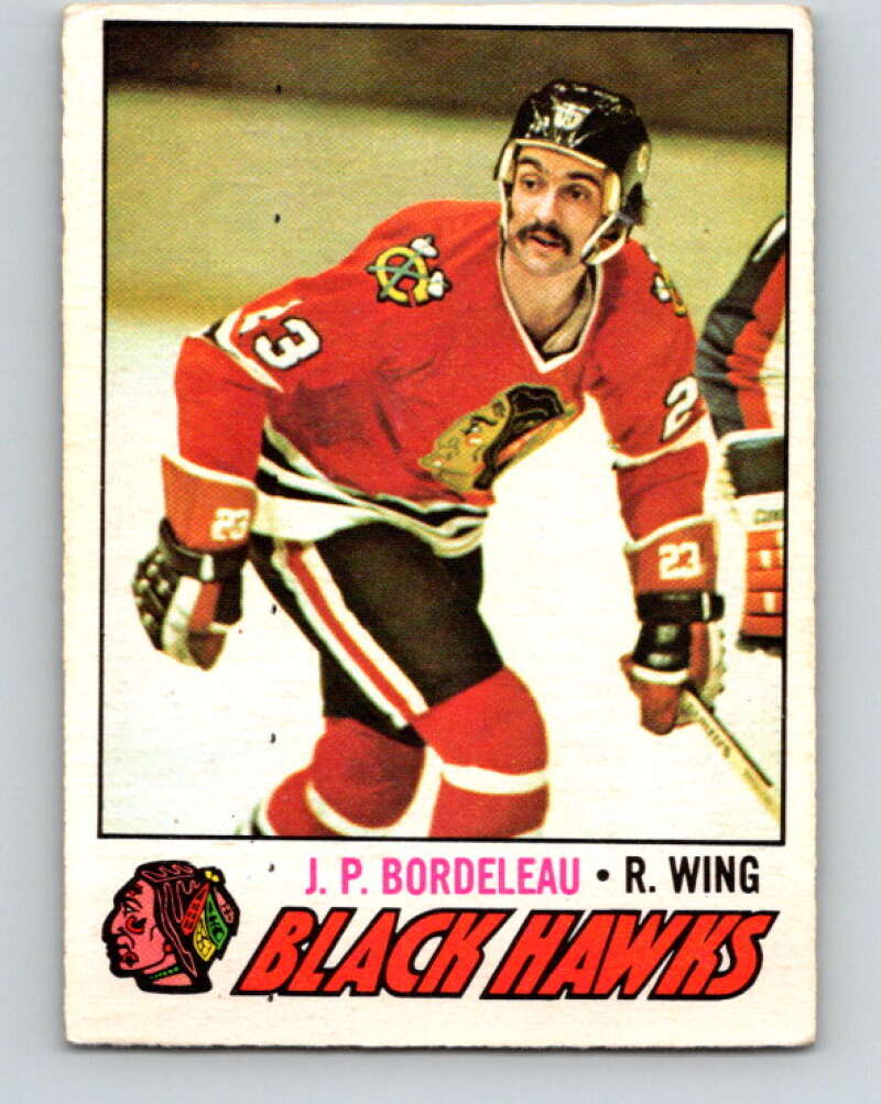 1977-78 O-Pee-Chee #156 J.P. Bordeleau  Chicago Blackhawks  V14000