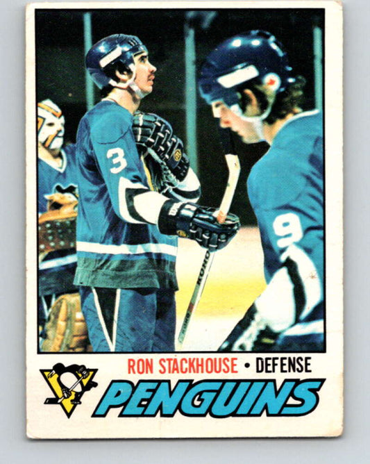 1977-78 O-Pee-Chee #157 Ron Stackhouse  Pittsburgh Penguins  V14013