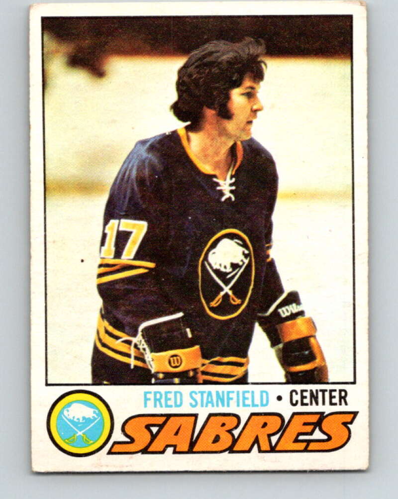 1977-78 O-Pee-Chee #161 Fred Stanfield  Buffalo Sabres  V14047