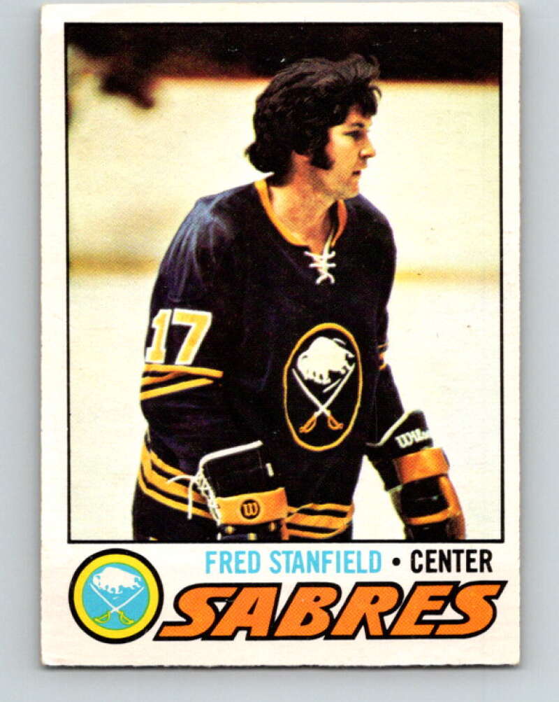 1977-78 O-Pee-Chee #161 Fred Stanfield  Buffalo Sabres  V14052