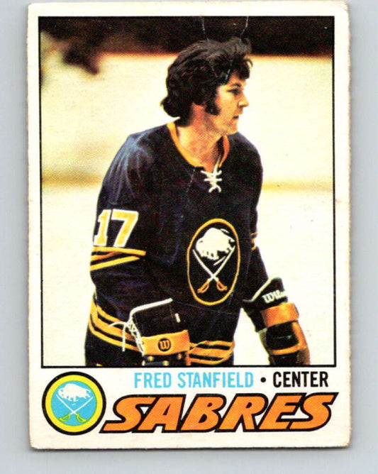 1977-78 O-Pee-Chee #161 Fred Stanfield  Buffalo Sabres  V14056