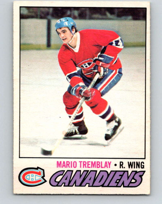 1977-78 O-Pee-Chee #163 Mario Tremblay  Montreal Canadiens  V14062