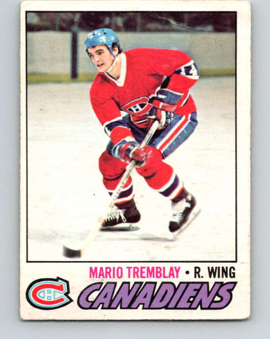 1977-78 O-Pee-Chee #163 Mario Tremblay  Montreal Canadiens  V14064