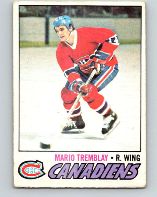 1977-78 O-Pee-Chee #163 Mario Tremblay  Montreal Canadiens  V14065