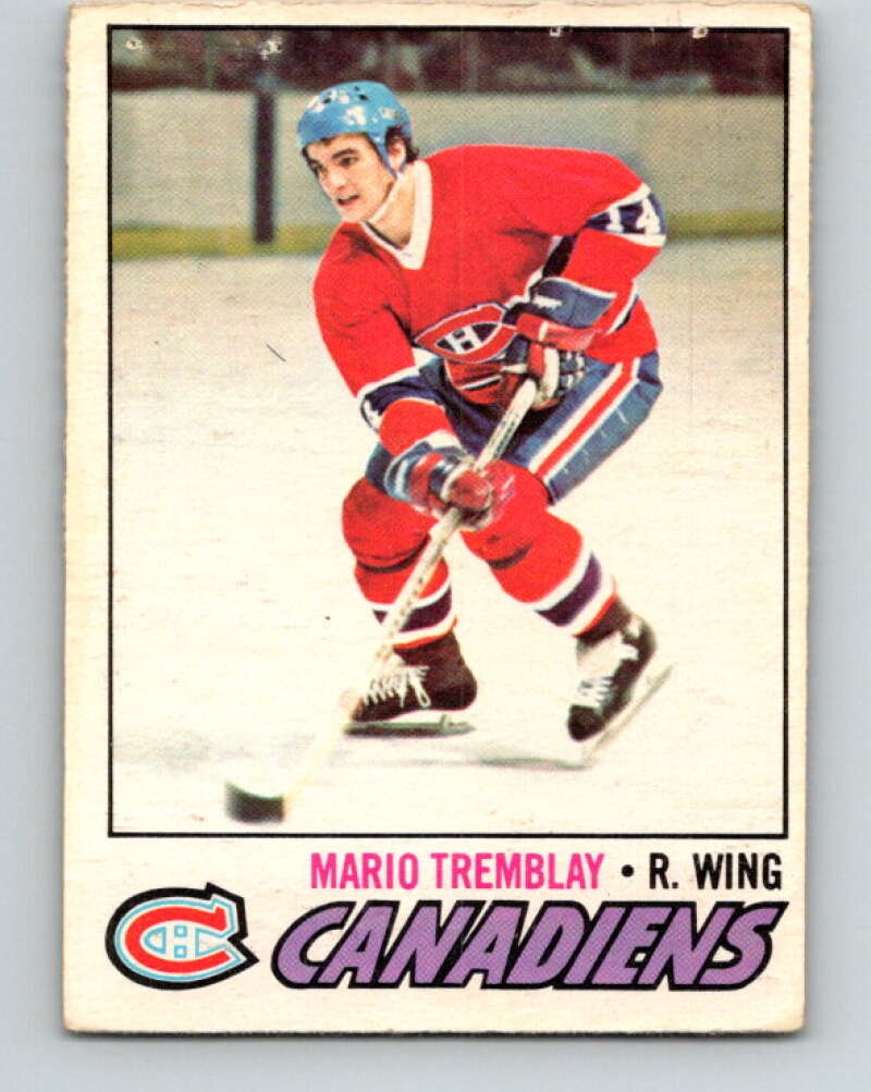 1977-78 O-Pee-Chee #163 Mario Tremblay  Montreal Canadiens  V14068