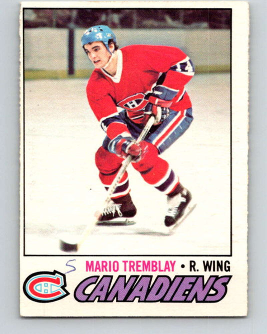 1977-78 O-Pee-Chee #163 Mario Tremblay  Montreal Canadiens  V14070