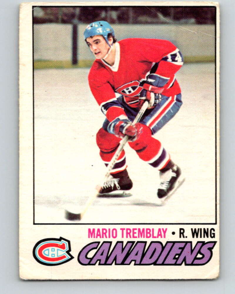 1977-78 O-Pee-Chee #163 Mario Tremblay  Montreal Canadiens  V14071