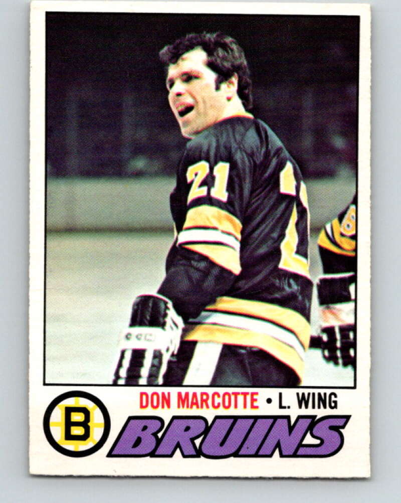 1977-78 O-Pee-Chee #165 Don Marcotte  Boston Bruins  V14081