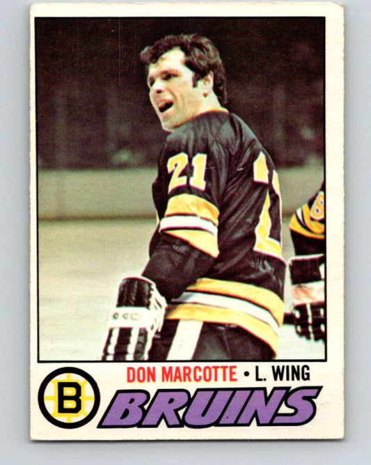 1977-78 O-Pee-Chee #165 Don Marcotte  Boston Bruins  V14082