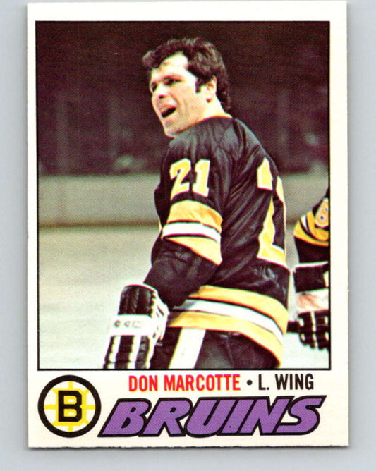 1977-78 O-Pee-Chee #165 Don Marcotte  Boston Bruins  V14083