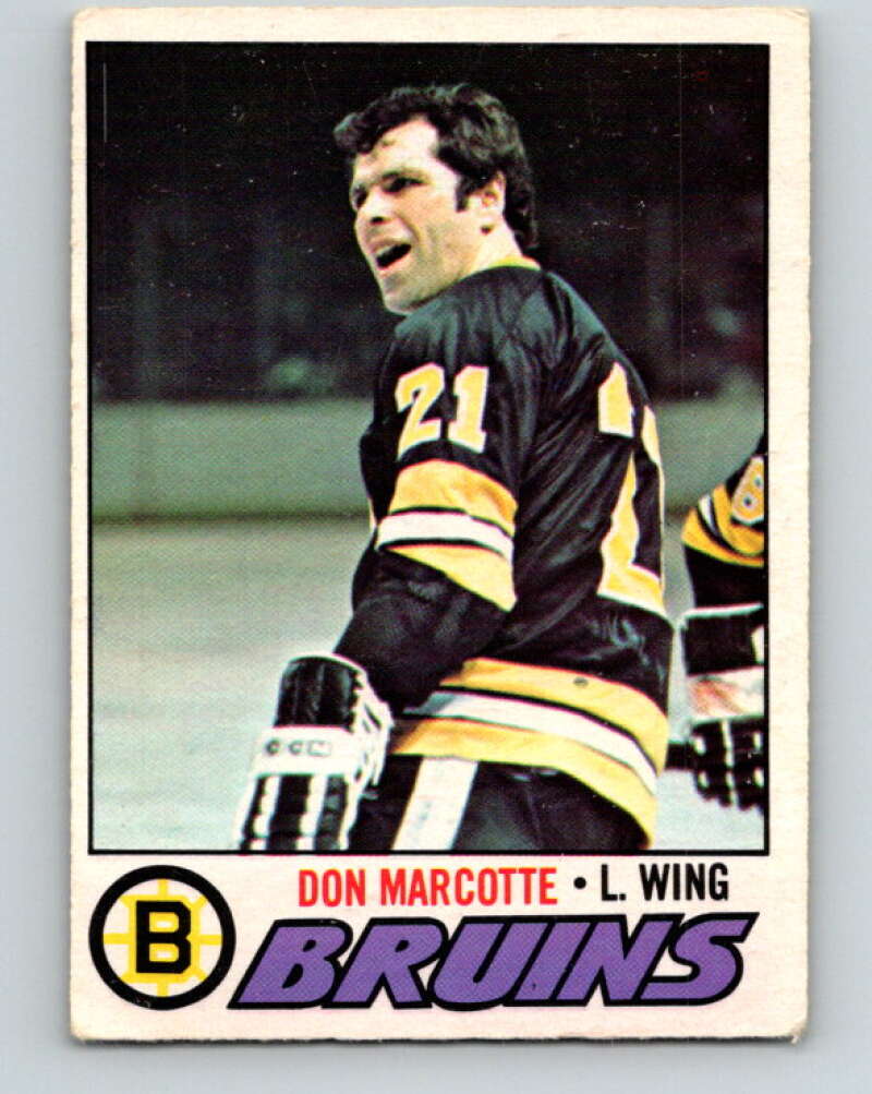 1977-78 O-Pee-Chee #165 Don Marcotte  Boston Bruins  V14084