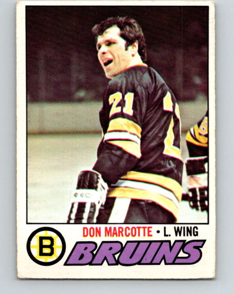 1977-78 O-Pee-Chee #165 Don Marcotte  Boston Bruins  V14085