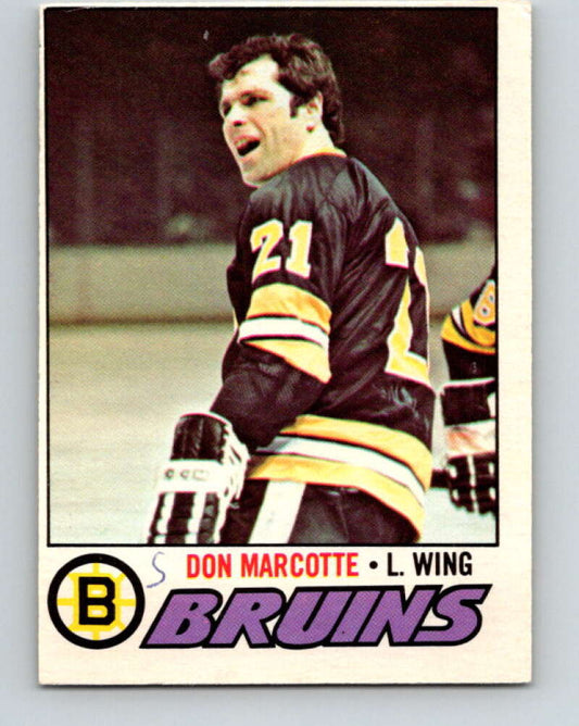 1977-78 O-Pee-Chee #165 Don Marcotte  Boston Bruins  V14086