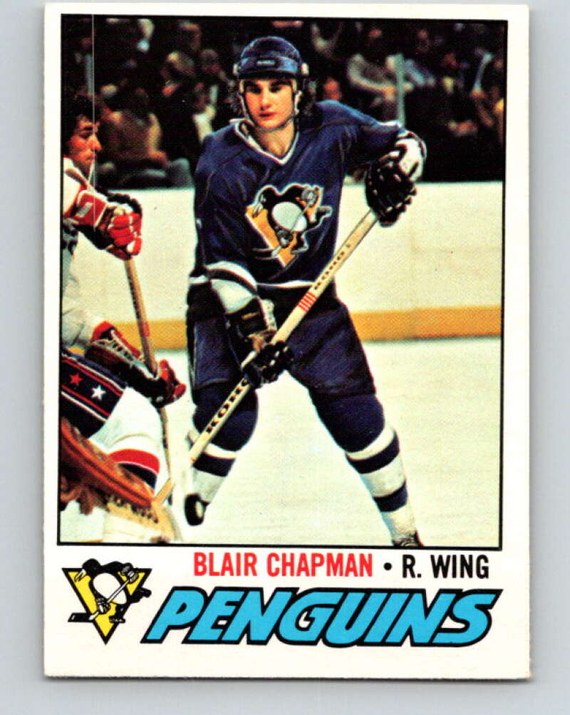 1977-78 O-Pee-Chee #174 Blair Chapman  RC Rookie Pittsburgh Penguins  V14152