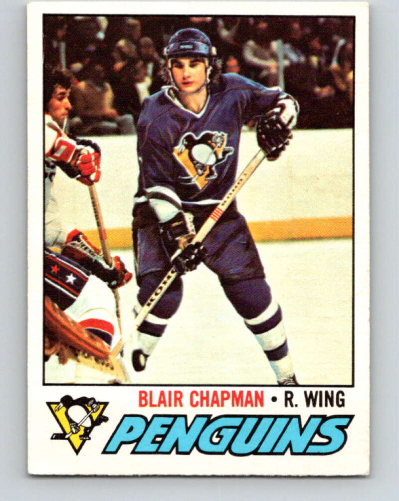 1977-78 O-Pee-Chee #174 Blair Chapman  RC Rookie Pittsburgh Penguins  V14153