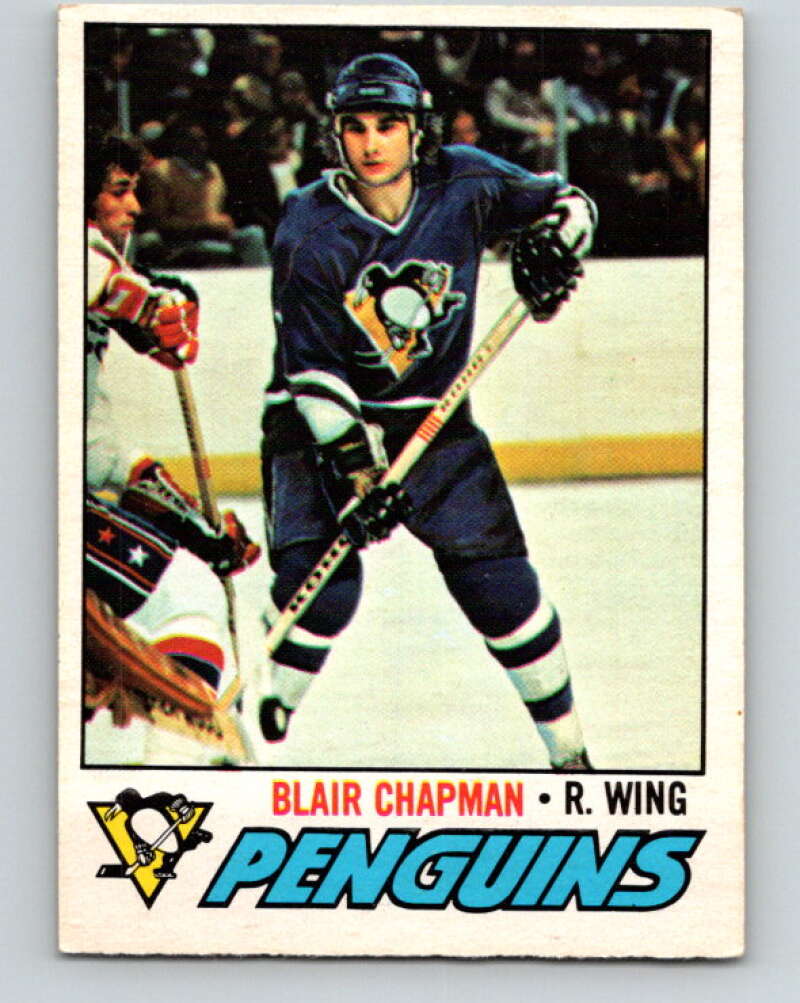 1977-78 O-Pee-Chee #174 Blair Chapman  RC Rookie Pittsburgh Penguins  V14154