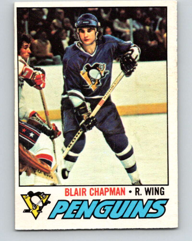 1977-78 O-Pee-Chee #174 Blair Chapman  RC Rookie Pittsburgh Penguins  V14155