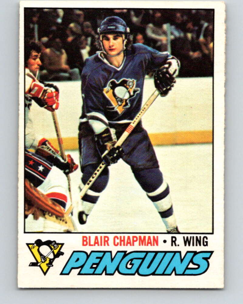 1977-78 O-Pee-Chee #174 Blair Chapman  RC Rookie Pittsburgh Penguins  V14156