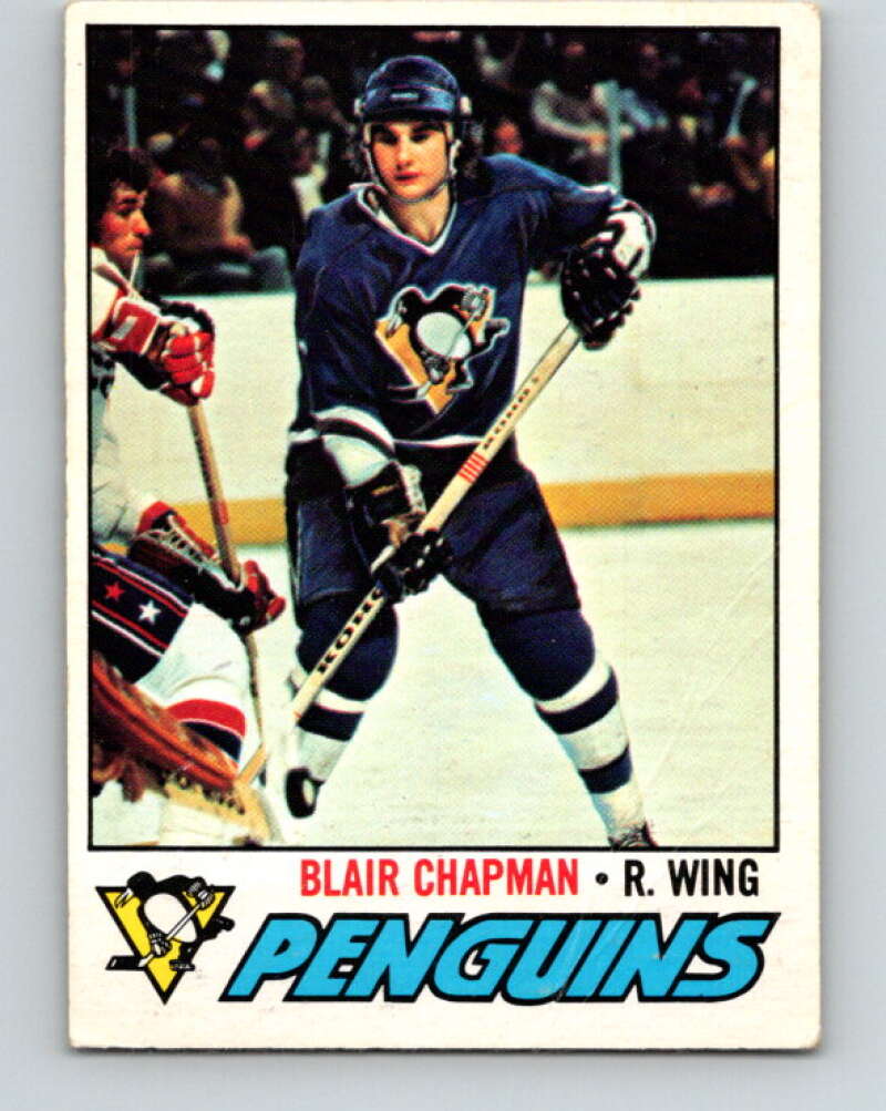 1977-78 O-Pee-Chee #174 Blair Chapman  RC Rookie Pittsburgh Penguins  V14157