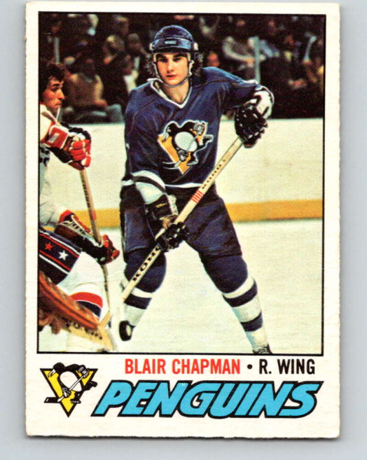 1977-78 O-Pee-Chee #174 Blair Chapman  RC Rookie Pittsburgh Penguins  V14158