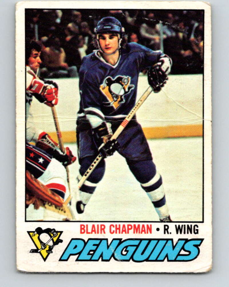 1977-78 O-Pee-Chee #174 Blair Chapman  RC Rookie Pittsburgh Penguins  V14159