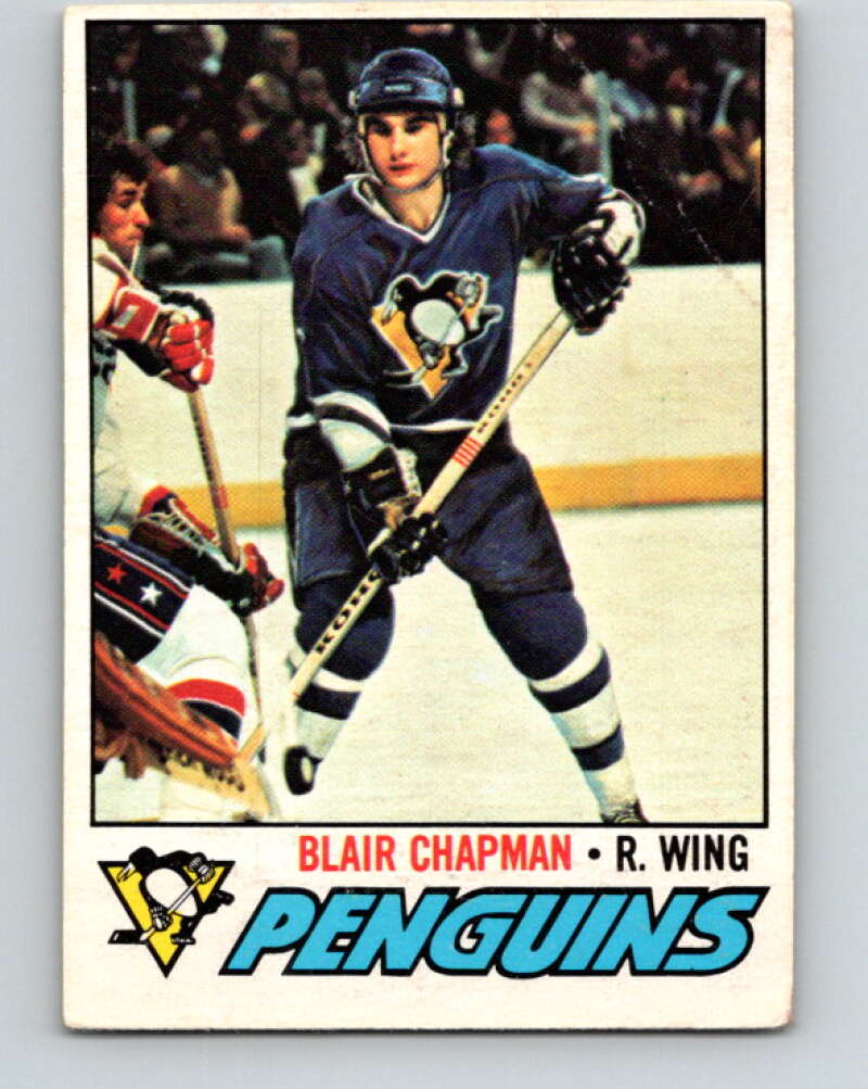 1977-78 O-Pee-Chee #174 Blair Chapman  RC Rookie Pittsburgh Penguins  V14160