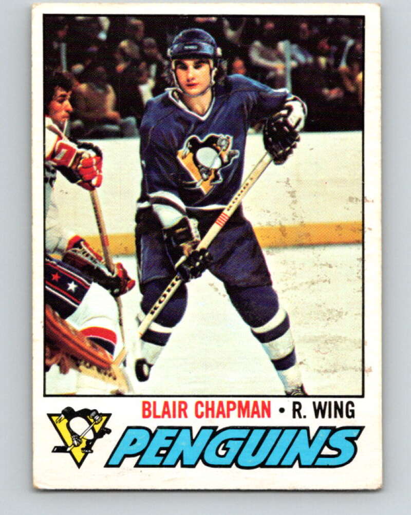 1977-78 O-Pee-Chee #174 Blair Chapman  RC Rookie Pittsburgh Penguins  V14161