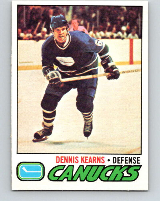 1977-78 O-Pee-Chee #175 Dennis Kearns  Vancouver Canucks  V14162