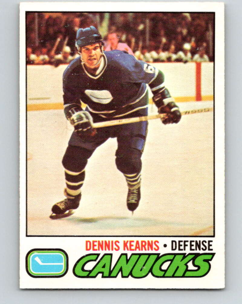 1977-78 O-Pee-Chee #175 Dennis Kearns  Vancouver Canucks  V14163