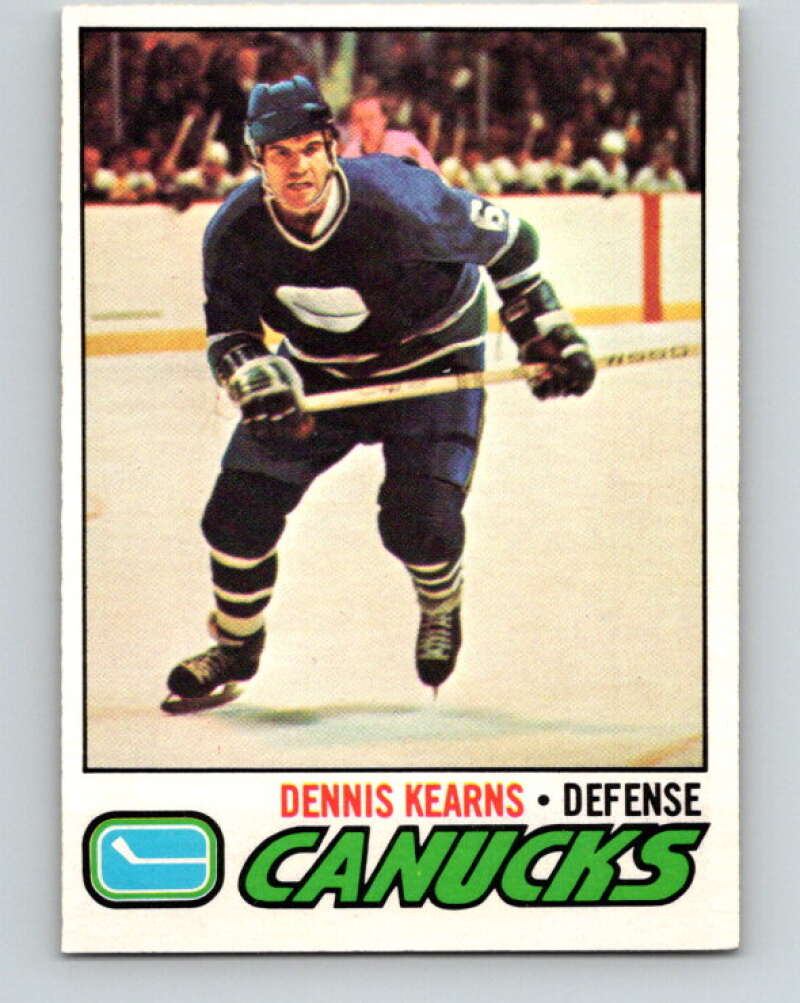 1977-78 O-Pee-Chee #175 Dennis Kearns  Vancouver Canucks  V14164