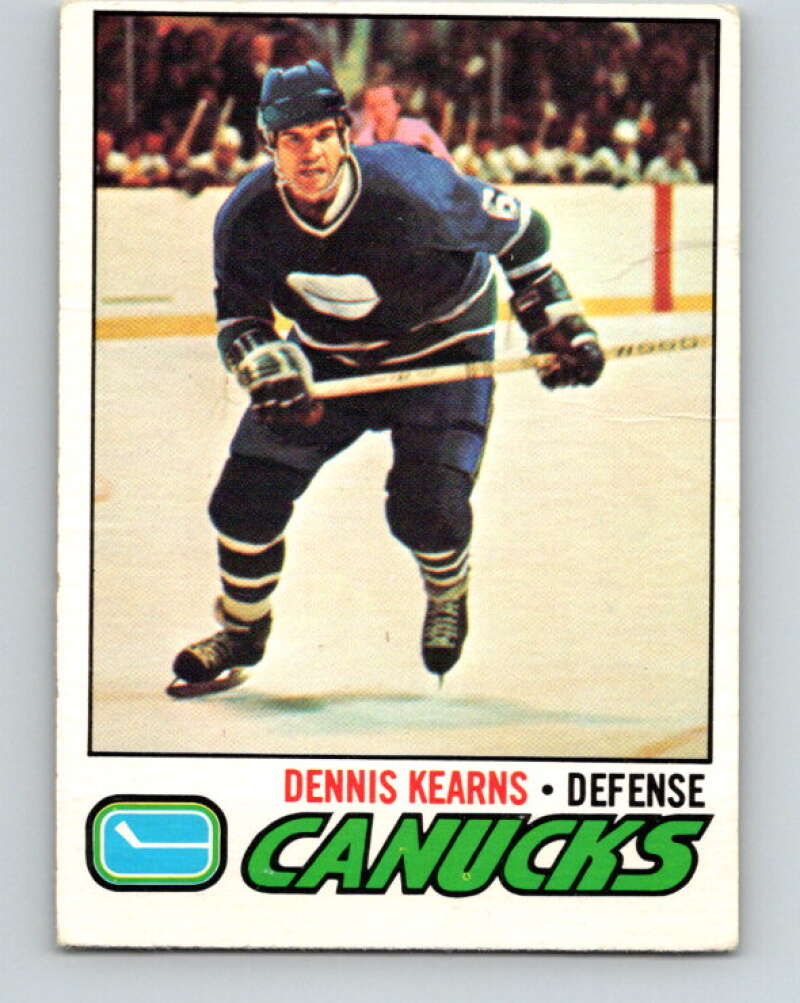 1977-78 O-Pee-Chee #175 Dennis Kearns  Vancouver Canucks  V14166