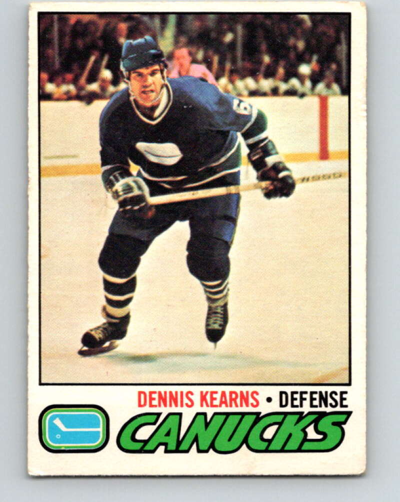 1977-78 O-Pee-Chee #175 Dennis Kearns  Vancouver Canucks  V14167