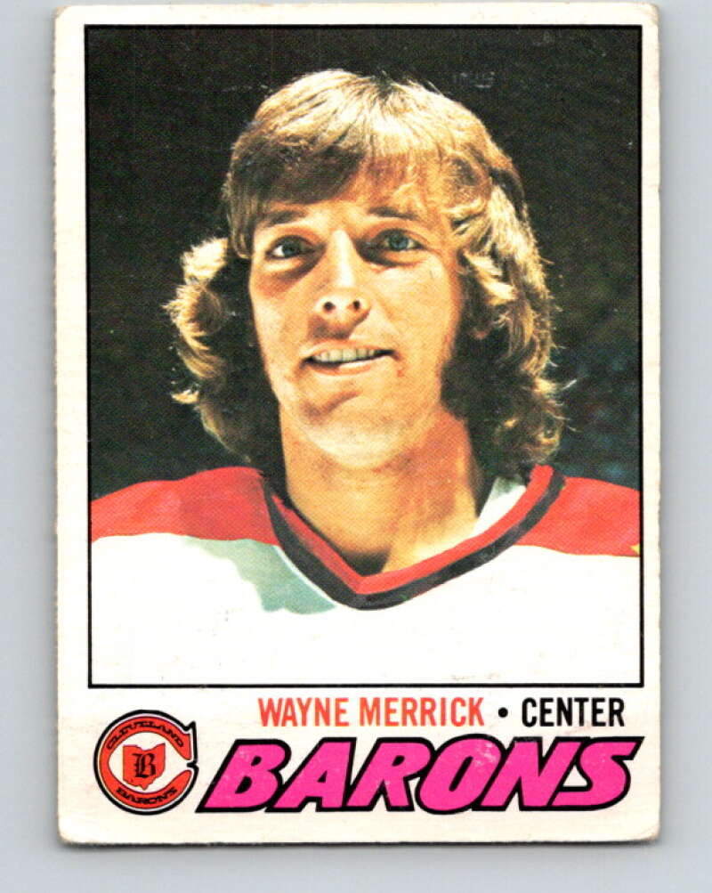 1977-78 O-Pee-Chee #176 Wayne Merrick  Cleveland Barons  V14175