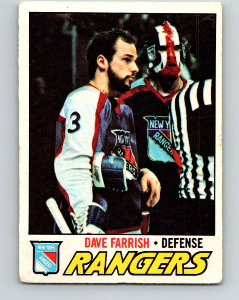 1977-78 O-Pee-Chee #179 Dave Farrish  RC Rookie New York Rangers  V14193