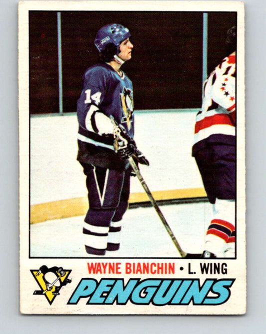 1977-78 O-Pee-Chee #188 Wayne Bianchin  RC Rookie Penguins  V14245