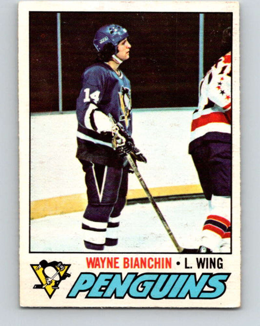 1977-78 O-Pee-Chee #188 Wayne Bianchin  RC Rookie Penguins  V14246